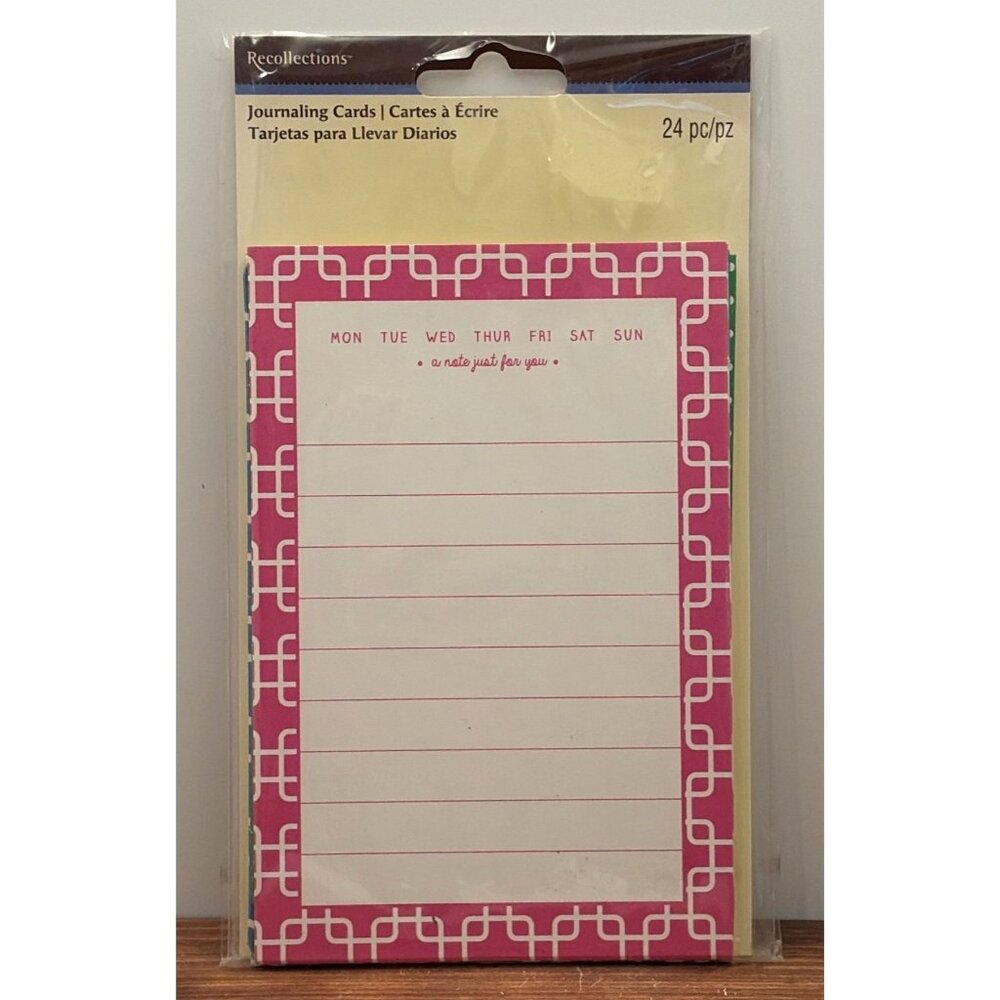 Recollections 314840 Journaling Cards 4x6 Inches 24-Pack  Assorted Designs